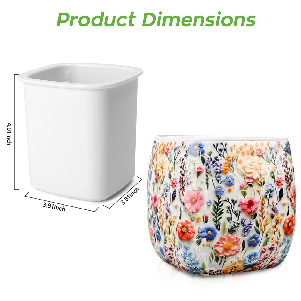 Jellydog Toy 3-D flower vase puzzle for relaxing, mindful moments