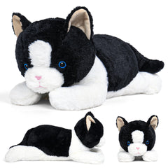 JellyMallow cat-weighted plush front view offers cozy hugs and soft fabric.