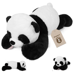 JellyMallow Panda weighted plush, 24-inch cuddle size for cozy relaxation.