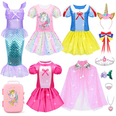 JEMSHE princess dress-up ensemble for imaginative play and storytelling fun.