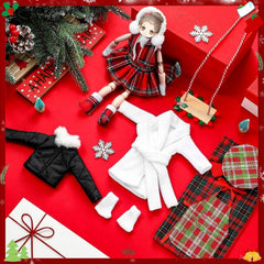 Jenaai Christmas elf clothes set bathrobe comfy, easy to wash