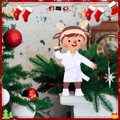Jenaai Christmas elf clothes set boots secure doll fit