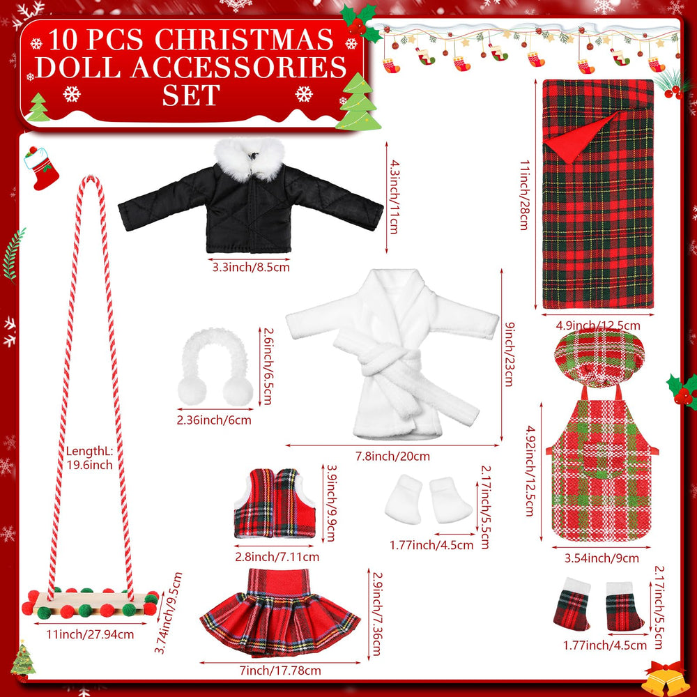 Jenaai Christmas elf clothes set sleeping bag cozy elf outfit