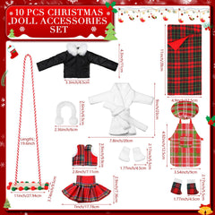 Jenaai Christmas elf clothes set sleeping bag cozy elf outfit