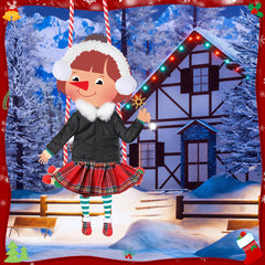 Jenaai Christmas elf clothes set socks bright, durable doll wear