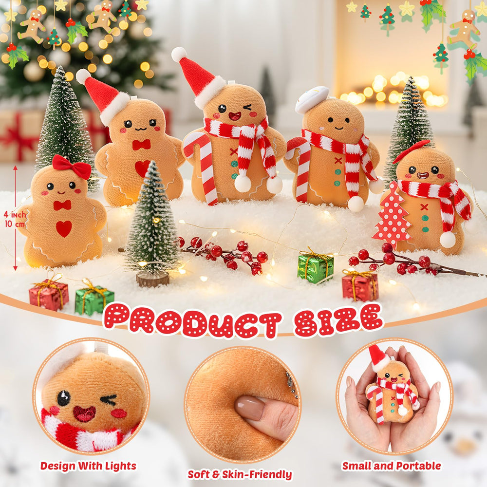 Jenaai gingerbread plush 4-inch stocking stuffer for gifting