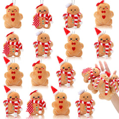 Jenaai gingerbread plush 4-inch ornament for tree decoration