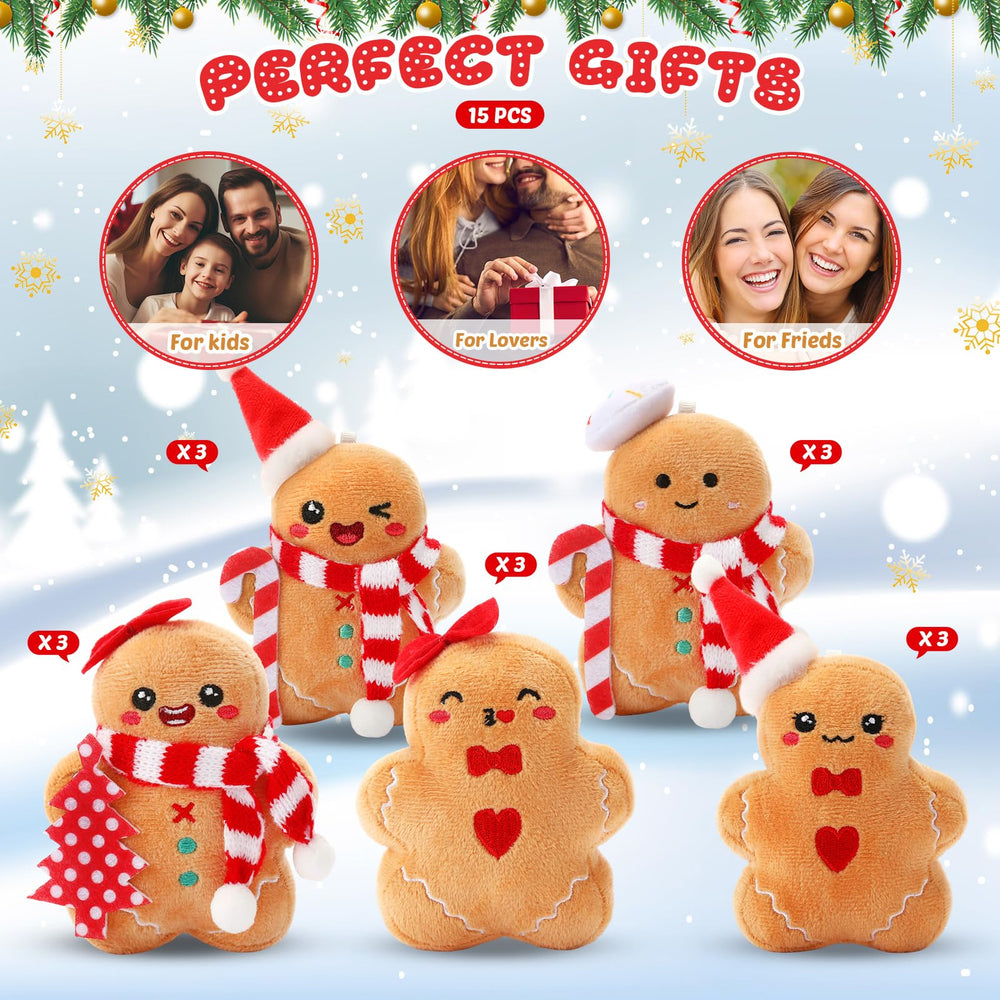 Jenaai gingerbread plush wall decoration for festive decor