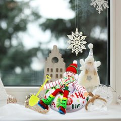 Jenaai doll inflatable snow tube and shovel spark interactive winter decor.