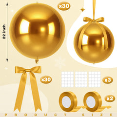 Jenaai giant 22-inch round foil balloon adds dramatic focal point.