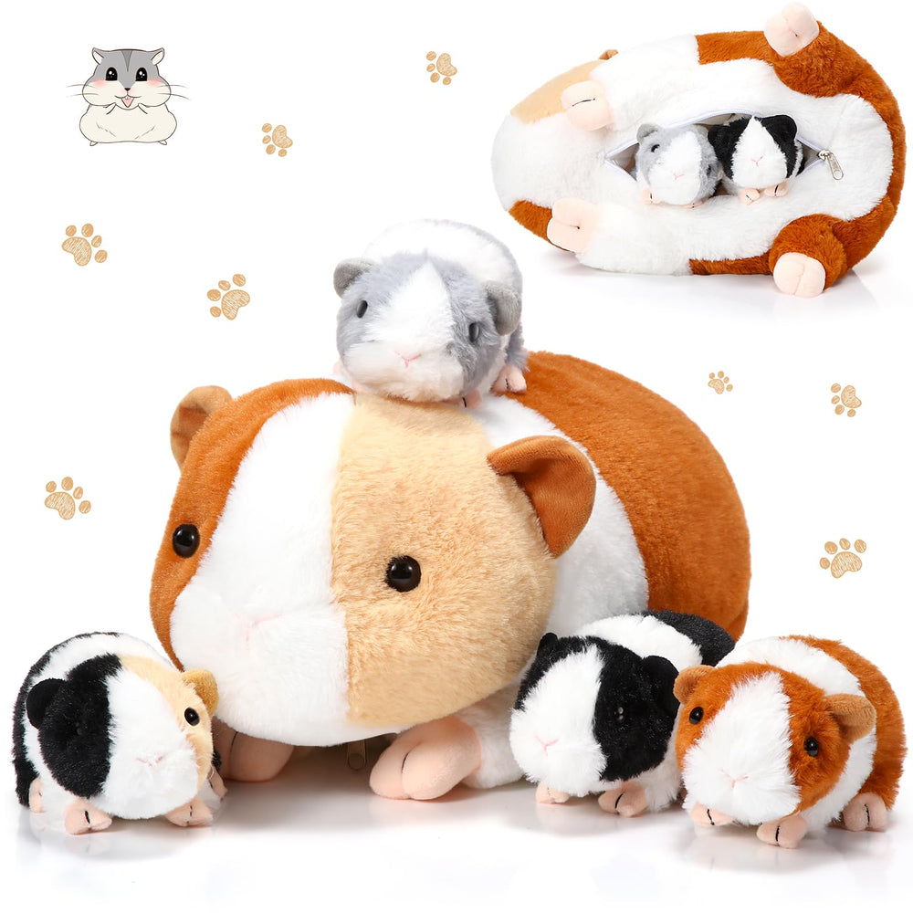 Jenaai mama guinea pig plush 16-inch for cozy cuddling and decor.