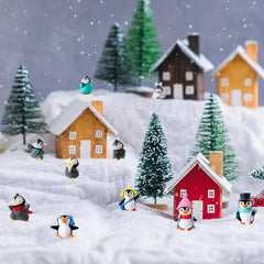 Jenaai resin penguin figurine close-up with durable finish