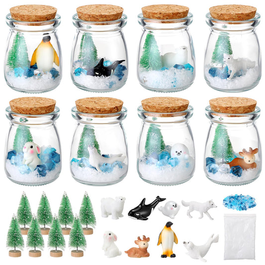 Jenaai winter crystal ball bottle for creating a sparkling, personalized centerpiece.