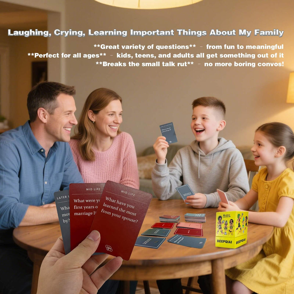 Jendfert Building-rapport cards help bridge generations and deepen connections.