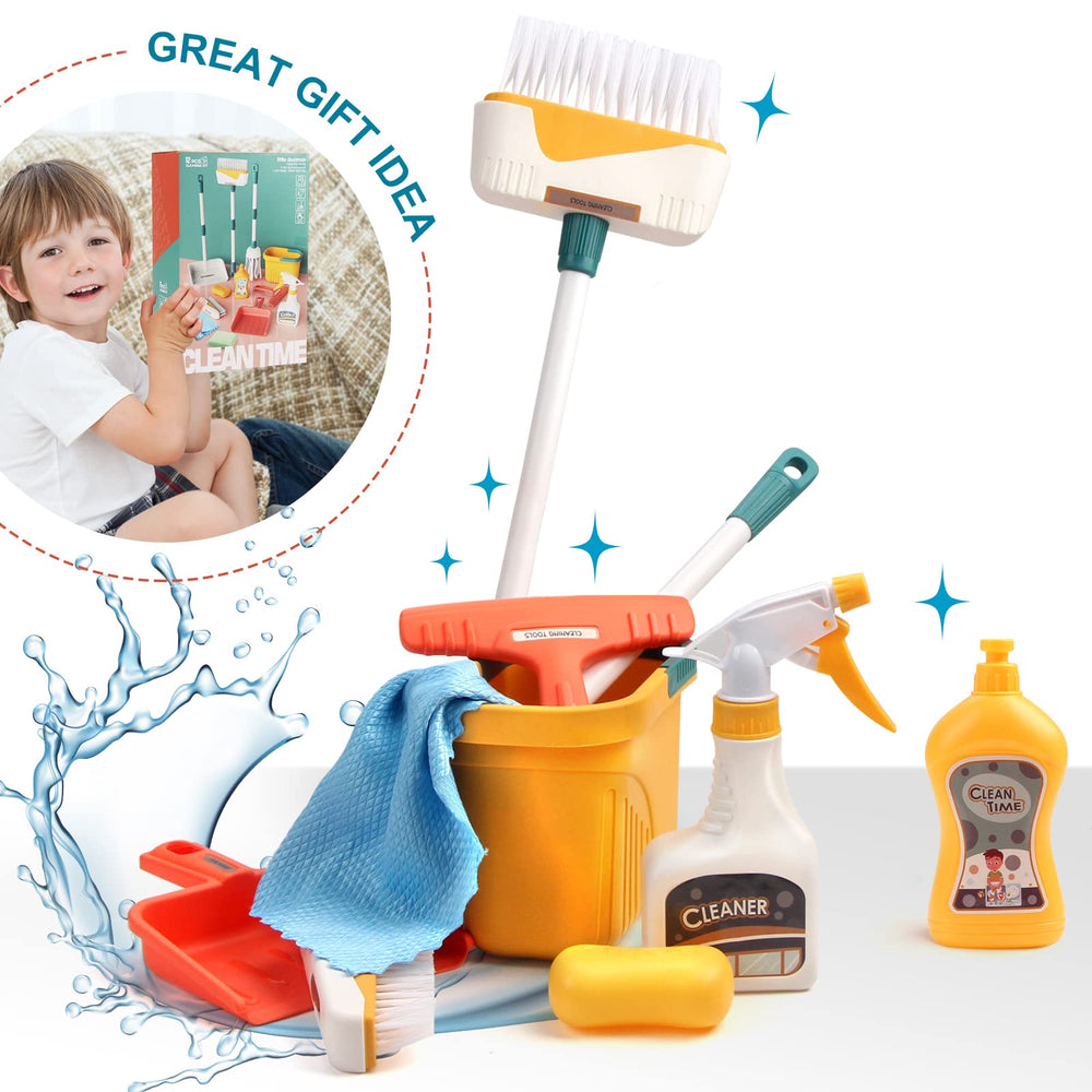 Jenilily cleaning bucket encourages organized play and cooperation