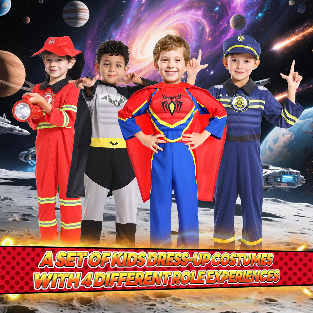 Jeowoqao dress-up-packaged-box image shows organized storage for kids' costumes.