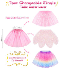 Jeowoqao ice snowflakes veil adds winter wonder vibes to costumes.