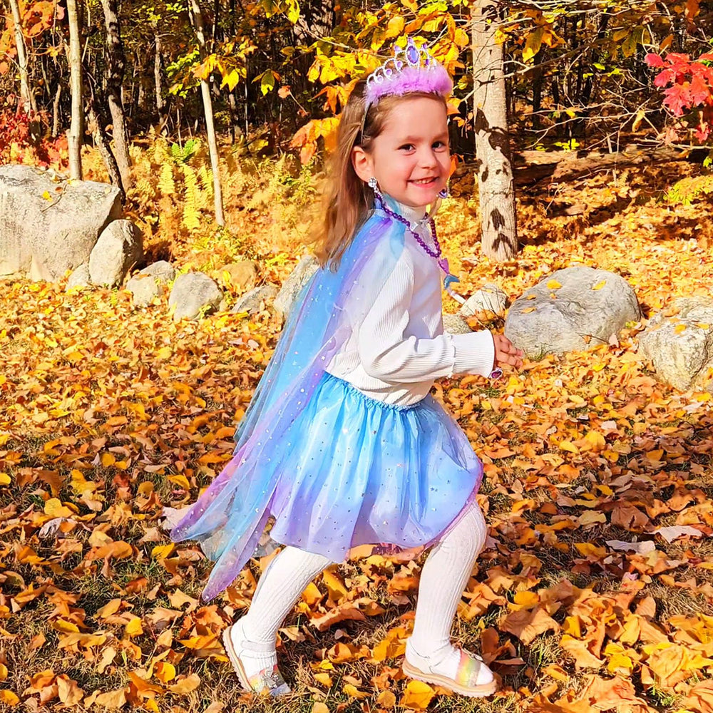 Jeowoqao toddler dress up play scene-ready for pretend princess moments