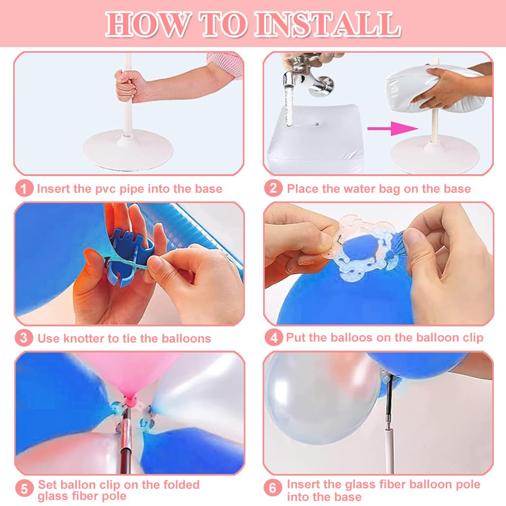JerDorgo balloon arch clips and tapes secure decorations neatly