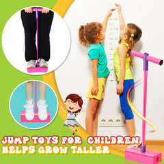 Jerify pogo stick squeaks with each hop to add playful sound effects.