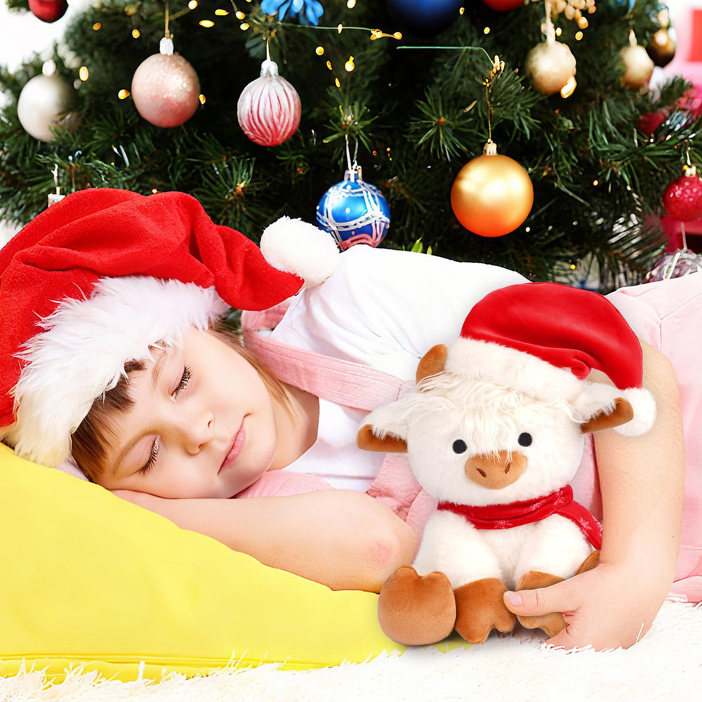 Jerokumi Highland Cow Plush easy-care wash for simple holiday cleaning