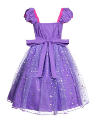 JerrisApparel princess dress back belt detail for easy pullover wear.