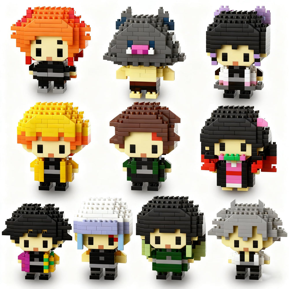 JESGO Kill Demon Figures assembly: assembly friendly blocks for collaborative play and display