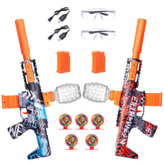 JESKH two-player blaster setup enables quick outdoor play and teamwork.