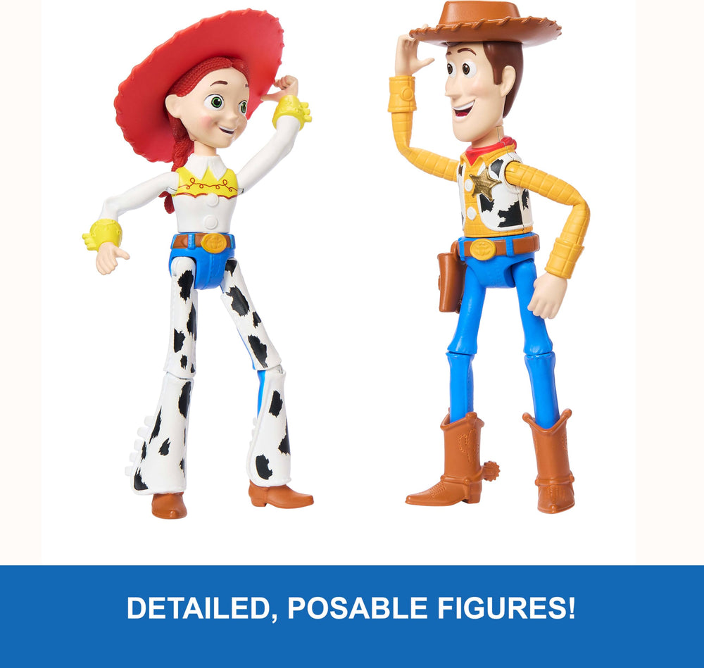 Jessie figure's multiple joints enable dynamic action poses and storytelling.