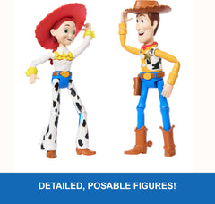 Jessie figure's multiple joints enable dynamic action poses and storytelling.