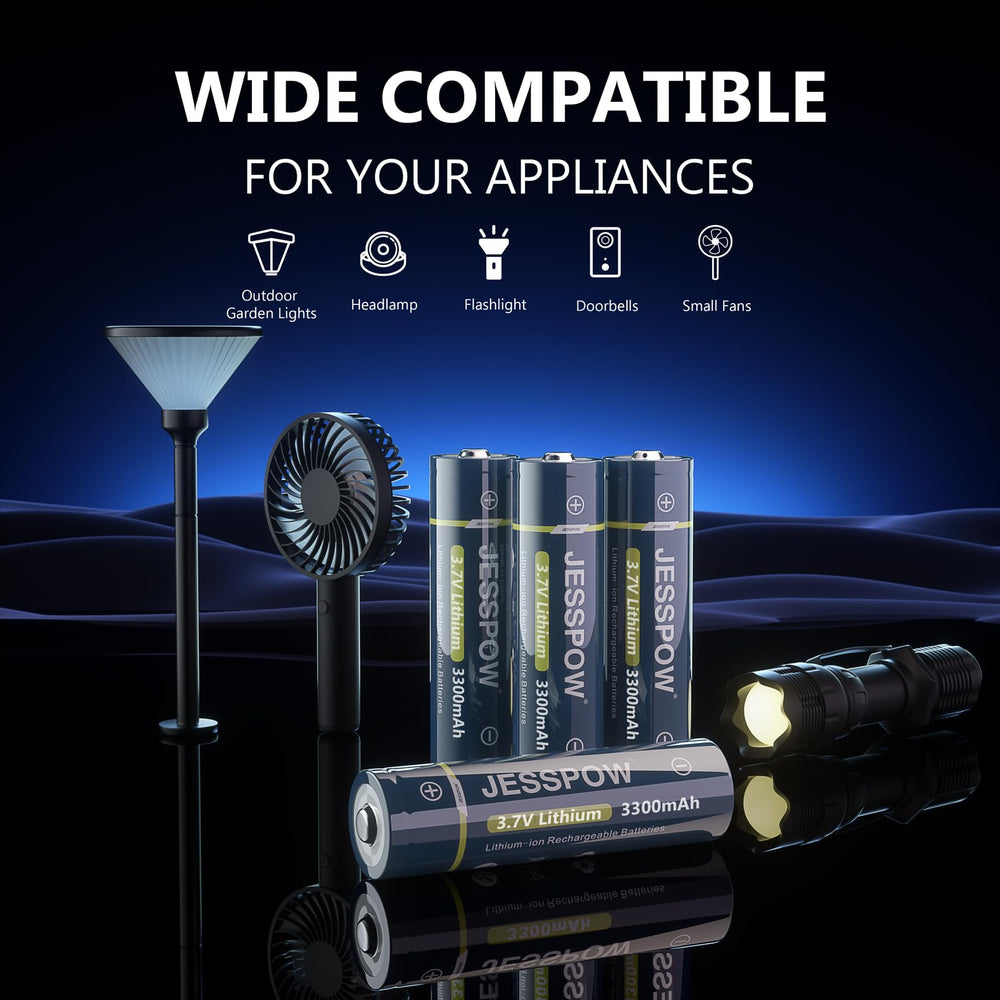 JESSPOW JSP18650 button-top connector suitable for many devices.