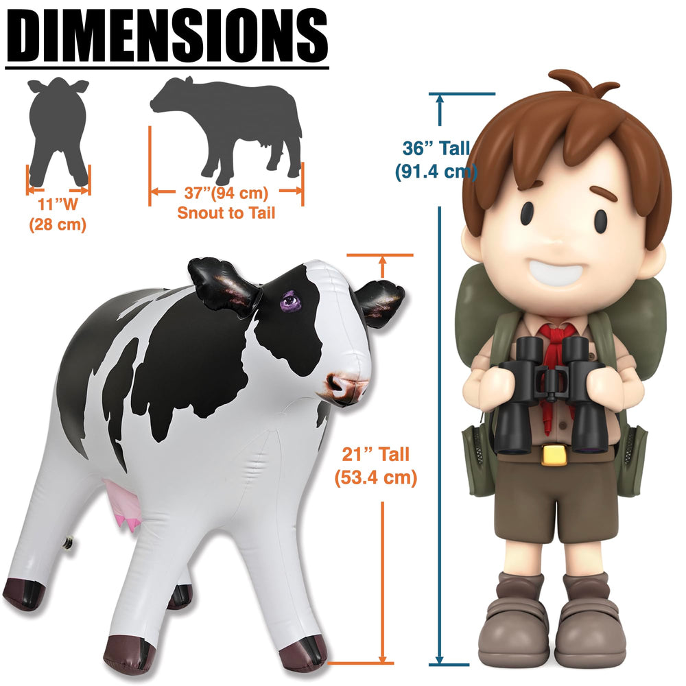 Jet Creations cow inflatable brings fun for kids and adults alike.