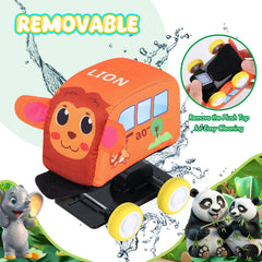 Jetbotell pullback vehicle elephant car supports independent play and motor skill exploration.