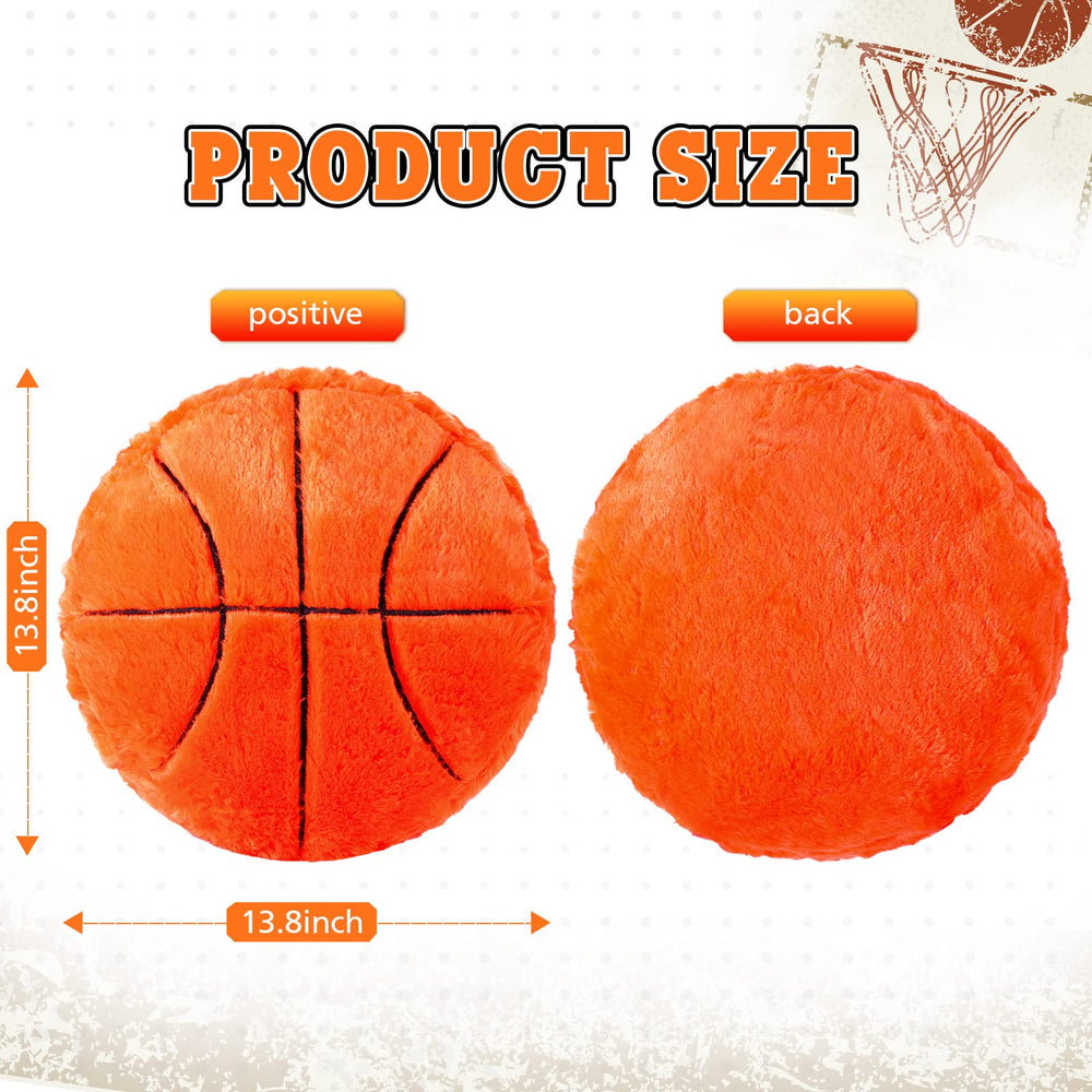 Jetec plush basketball pillow ideal for bedrooms, living rooms, and study spaces.
