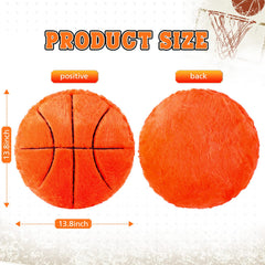 Jetec plush basketball pillow ideal for bedrooms, living rooms, and study spaces.