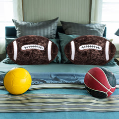 Jetec football pillow washable care keeps plush clean with machine wash.