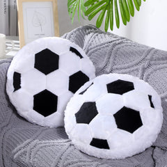 Jetec soccer pillow offers round plush softness for cozy lounging and decoration.