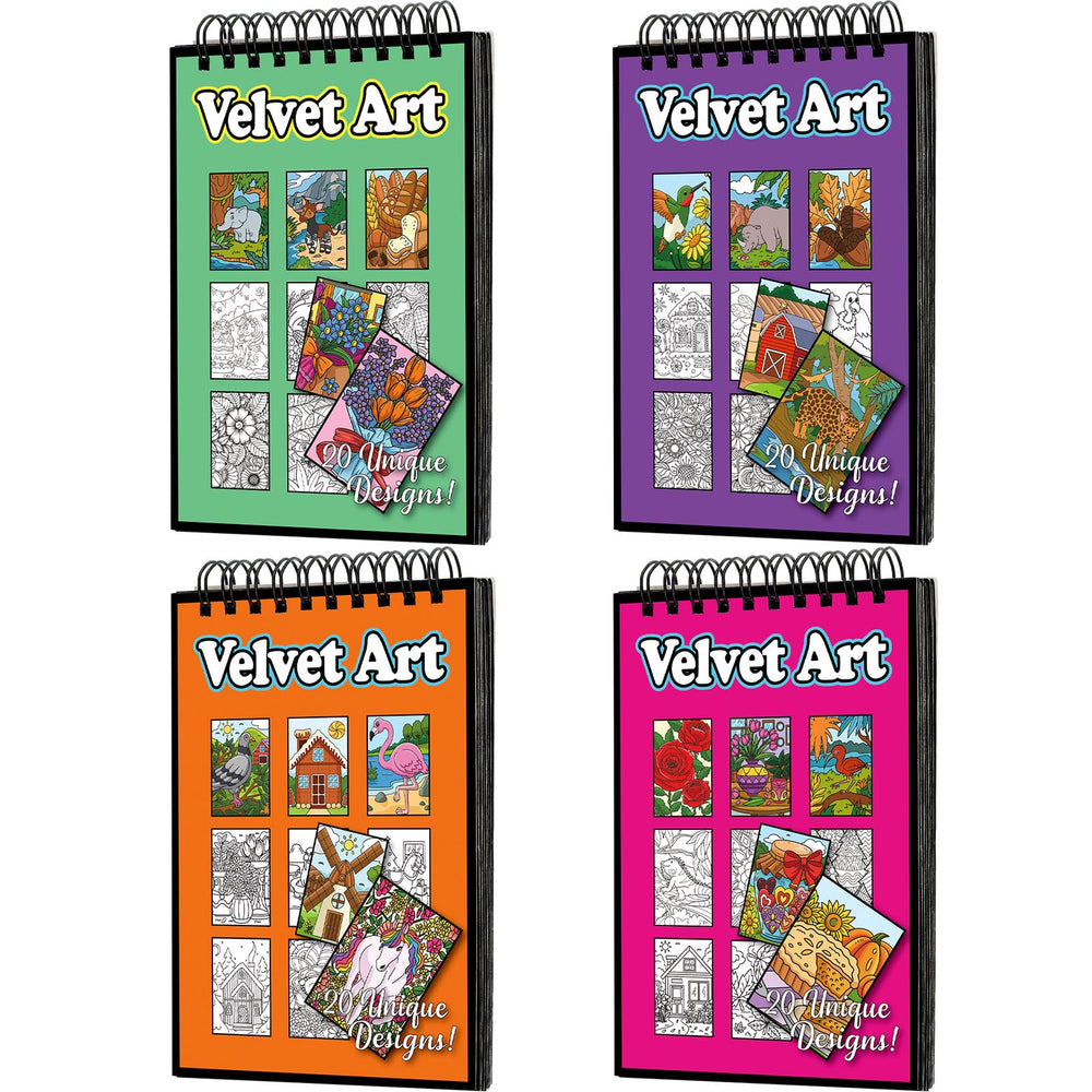 Jetec velvet art coloring book cover promotes portable, creative play on the go.
