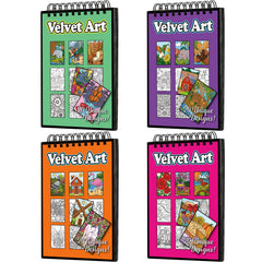Jetec velvet art coloring book cover promotes portable, creative play on the go.