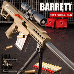 JETFLIP shell ejecting shotgun with scope supports precise aiming during play.