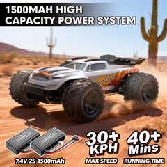 Jetwood JC18W RC car side view highlights agile handling on varied surfaces