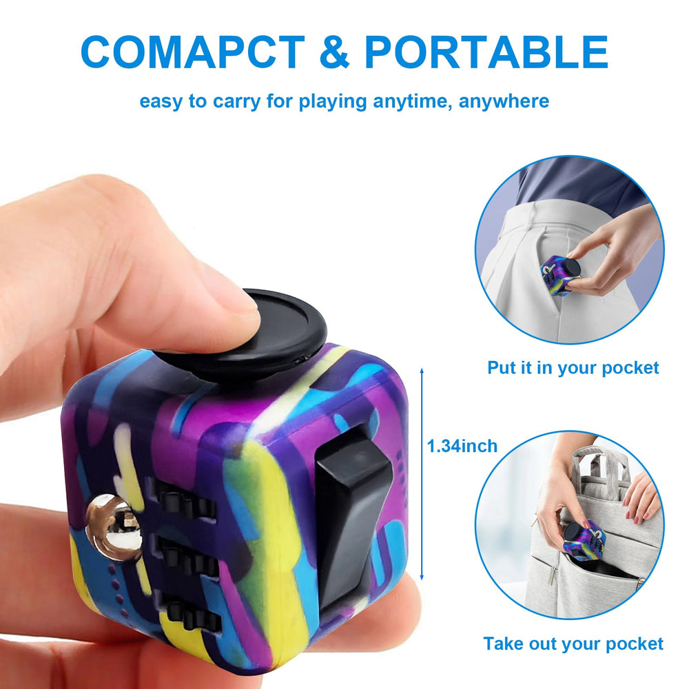 Jevuoyee fidget cube breath feature aids quick tension release