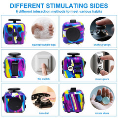 Jevuoyee fidget cube button press for tactile distraction relief