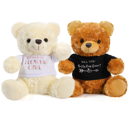 Jexine flower girl bear in dress, a cute keepsake for the wedding day