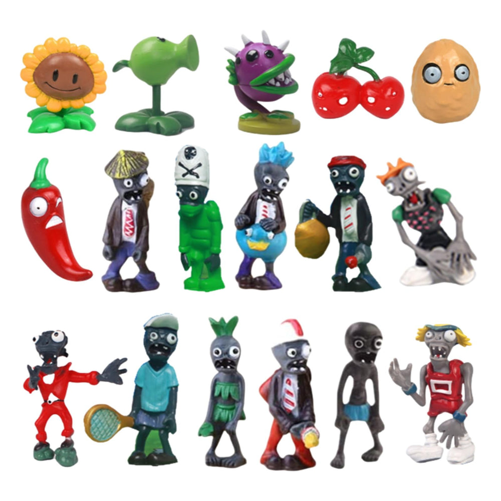 JHESAO PVZ zombie figurine durable PVC mini display piece for shelves.