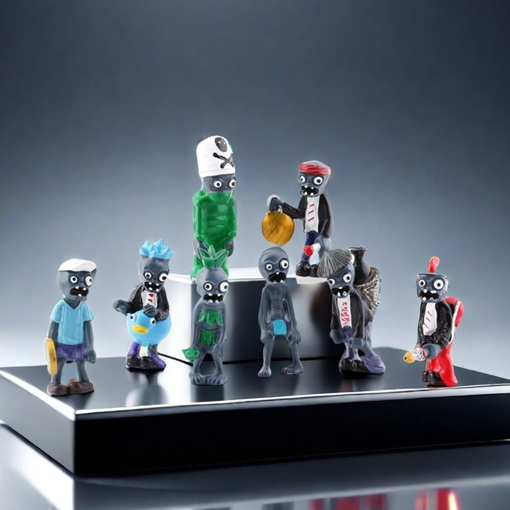 JHESAO PVZ zombie figurine fun collectible for shelves and desks.
