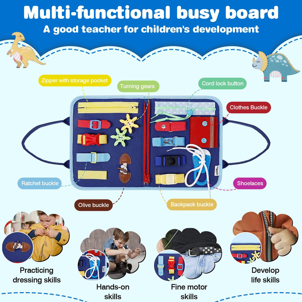 JHkim Busy Board clock for timing recognition in a playful setup