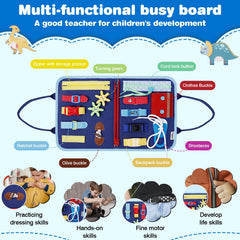 JHkim Busy Board clock for timing recognition in a playful setup