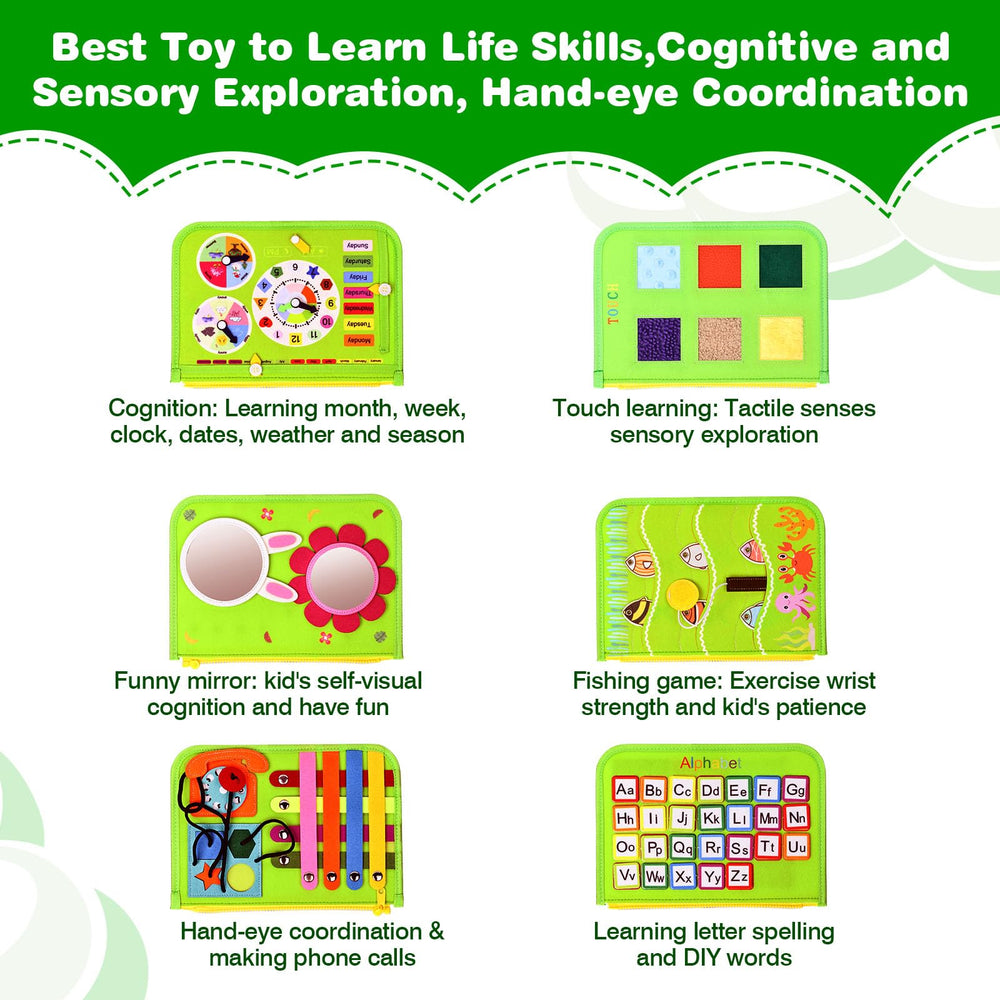 JHkim Busy Board fishing game page to boost hand-eye coordination during travel