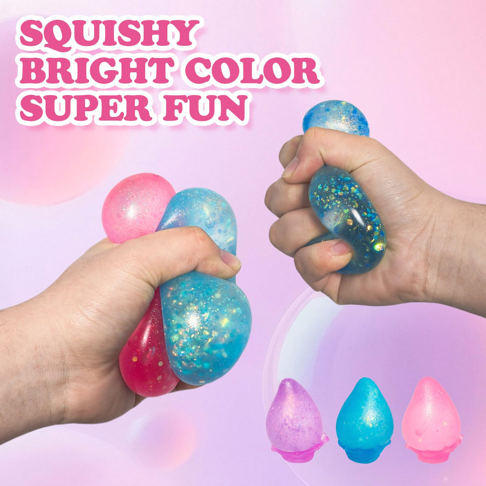 JIACAI purple squishy drop stress ball offers soothing sensory feedback